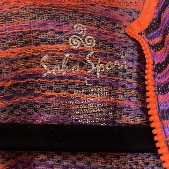 SOHO SPORT COLORFUL ZIP UP JACKET (L) - Picture 4 of 6